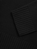 Ella Wool-Cashmere Crew-Neck Jumper in Black